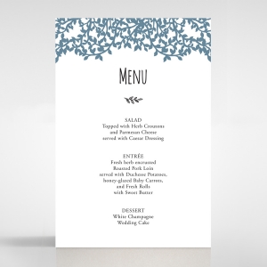 Forest Love wedding venue table menu card stationery