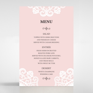 Oriental Charm reception menu card stationery item