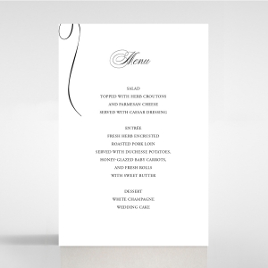 Paper Polished Affair wedding stationery table menu card