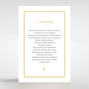 Blooming Charm order of service card