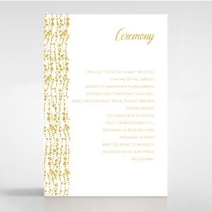 Enchanting Halo order of service stationery