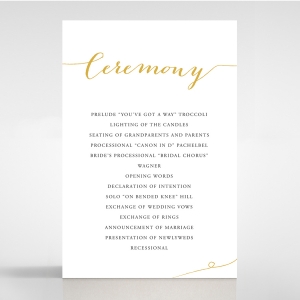 Infinity order of service stationery invite card