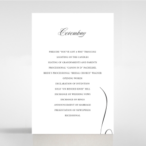 Paper Polished Affair wedding stationery order of service invitation card