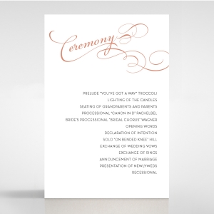 United as One order of service ceremony stationery invite card design