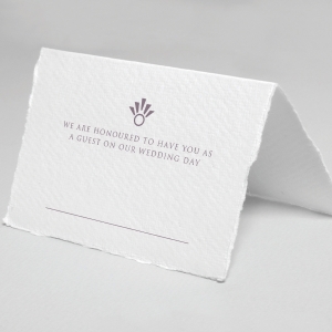 Ace of Spades with Deckled Edges wedding venue place card stationery item