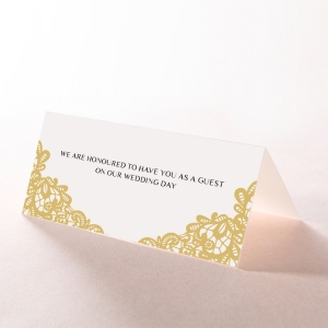 Charming Lace Frame wedding stationery place card design