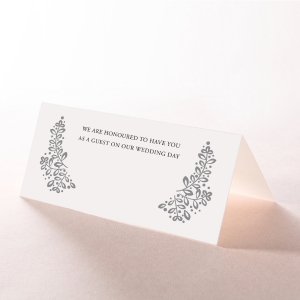 Enchanted Crest wedding table place card stationery