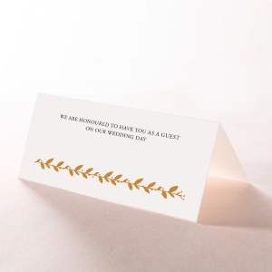 Unbroken Romance wedding venue table place card stationery design