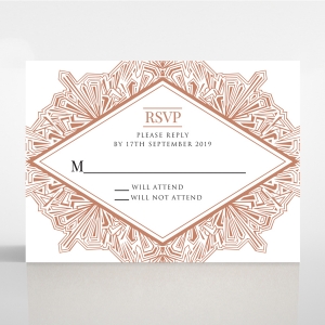 Ace of Spades wedding rsvp card