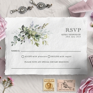 Beautiful Devotion wedding rsvp card