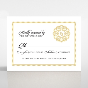 Blooming Charm wedding rsvp card