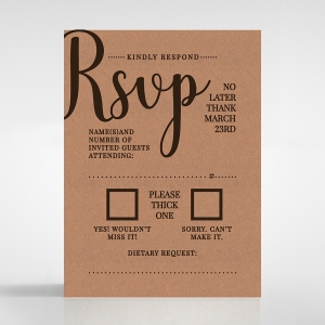 Chic Country Passion rsvp enclosure card