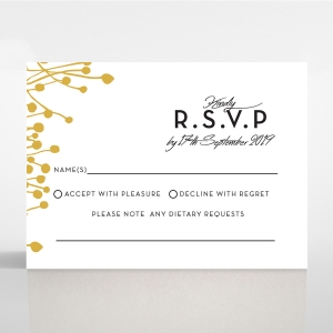 Flourishing Romance rsvp card