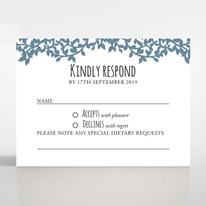 Forest Love wedding rsvp card