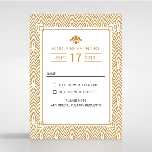 Gilded Decadence rsvp design