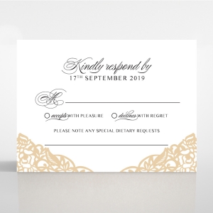 Golden Floral Lux rsvp