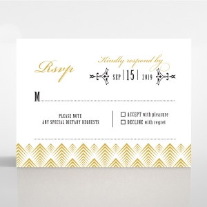 Gradient Glamour rsvp enclosure card