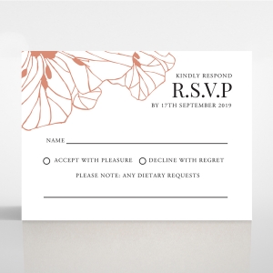 Grand Flora wedding rsvp card