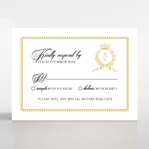 Ivory Doily Elegance rsvp card design