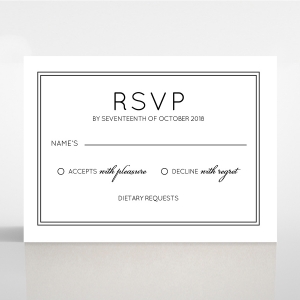 Luxe Paper Elegance rsvp card