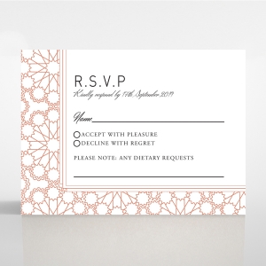 Marrakech rsvp wedding enclosure invite design