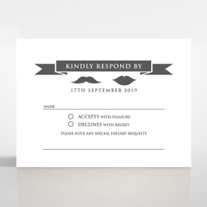 Playful Love wedding rsvp card