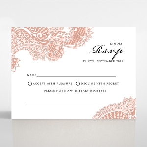 Regal Charm Letterpress rsvp design