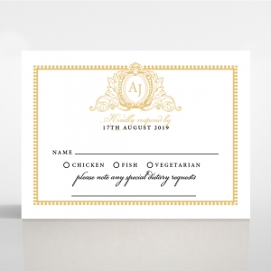 Royal Lace rsvp wedding enclosure card design