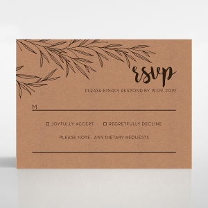 Springtime Love rsvp wedding enclosure card