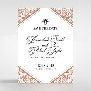 Ace of Spades wedding save the date stationery card design