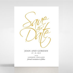 Diamond Drapery save the date wedding stationery card item