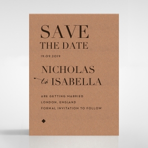 Enchanting Imprint save the date invitation card