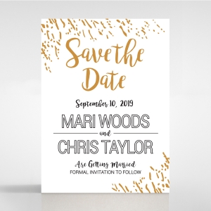 Fire Sparkle save the date invitation card design