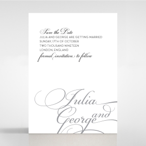 Fracture save the date wedding card design