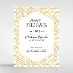 Gatsby Glamour save the date wedding stationery card item