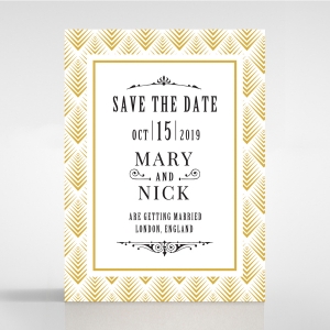 Gradient Glamour save the date invitation stationery card item