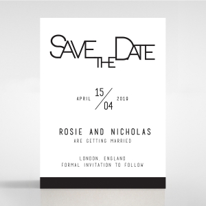 Paper Minimalist Love save the date invitation card