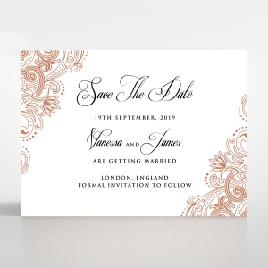 Royal Embrace wedding stationery save the date card item