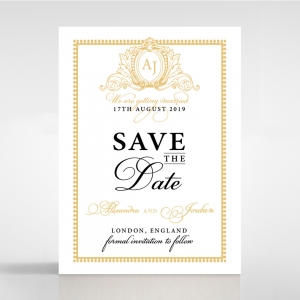 Royal Lace save the date wedding stationery card item