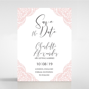 Rustic Elegance save the date invitation stationery card item