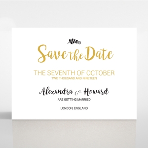 Rustic Lustre wedding stationery save the date card item