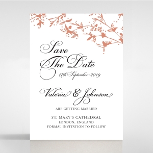 Secret Garden save the date wedding stationery card design