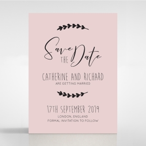 Sweet Romance wedding save the date stationery card