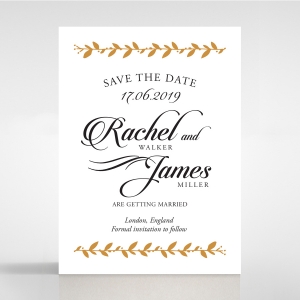 Unbroken Romance save the date card design