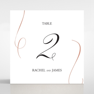 A Polished Affair wedding venue table number card stationery design