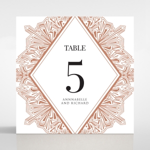 Ace of Spades wedding table number card stationery