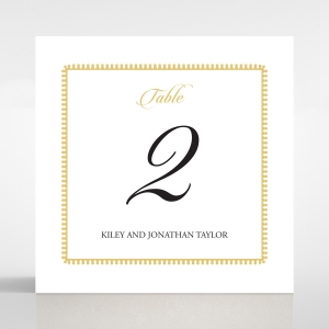 Blooming Charm reception table number card stationery design
