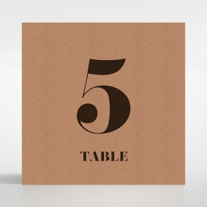 Etched Cork Letter wedding venue table number card