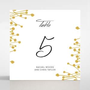 Flourishing Romance wedding stationery table number card item