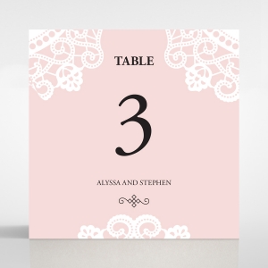 Oriental Charm wedding venue table number card stationery